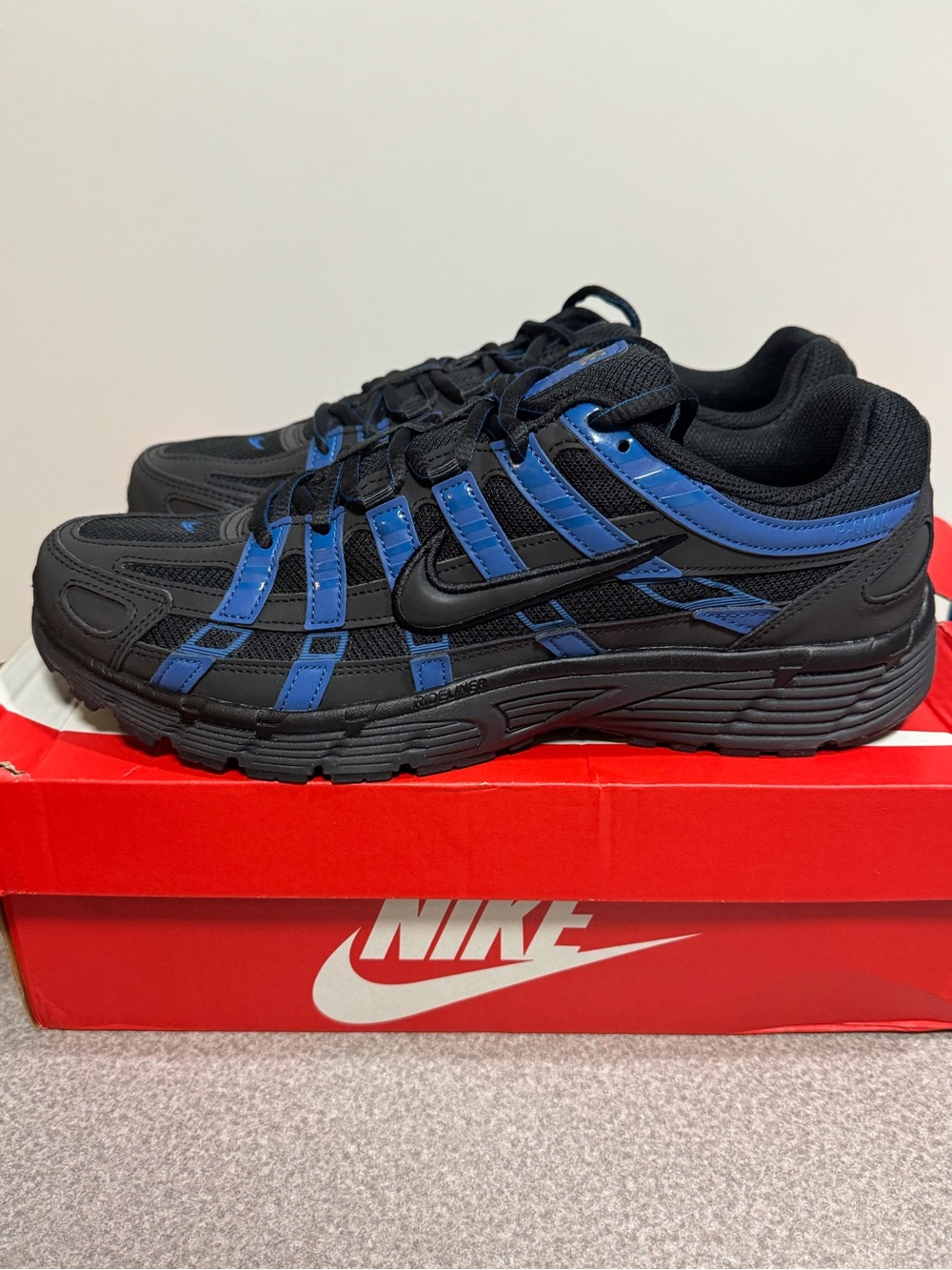 Nike P-6000 SE Court Blue Anthracite Black Size 11.5 Men (Damaged Box) HV6904401